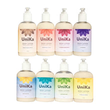 UniKa Body Lotions in 230g pump-action bottles