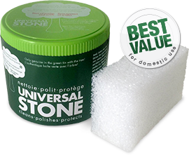  Universal Stone - The All-Purpose Stone That Foams, Cleans,  Polishes and Protects. Sponge Included. Eco Friendly and Biodegradable  (650g) : Health & Household