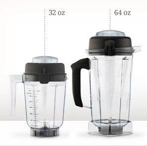 Standard 32 and 64 oz Vitamix Containers Without Blades
