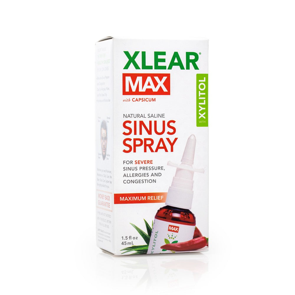 Xlear MAX - Natural Saline Sinus Spray with Capsicum – AvivaHealth.com