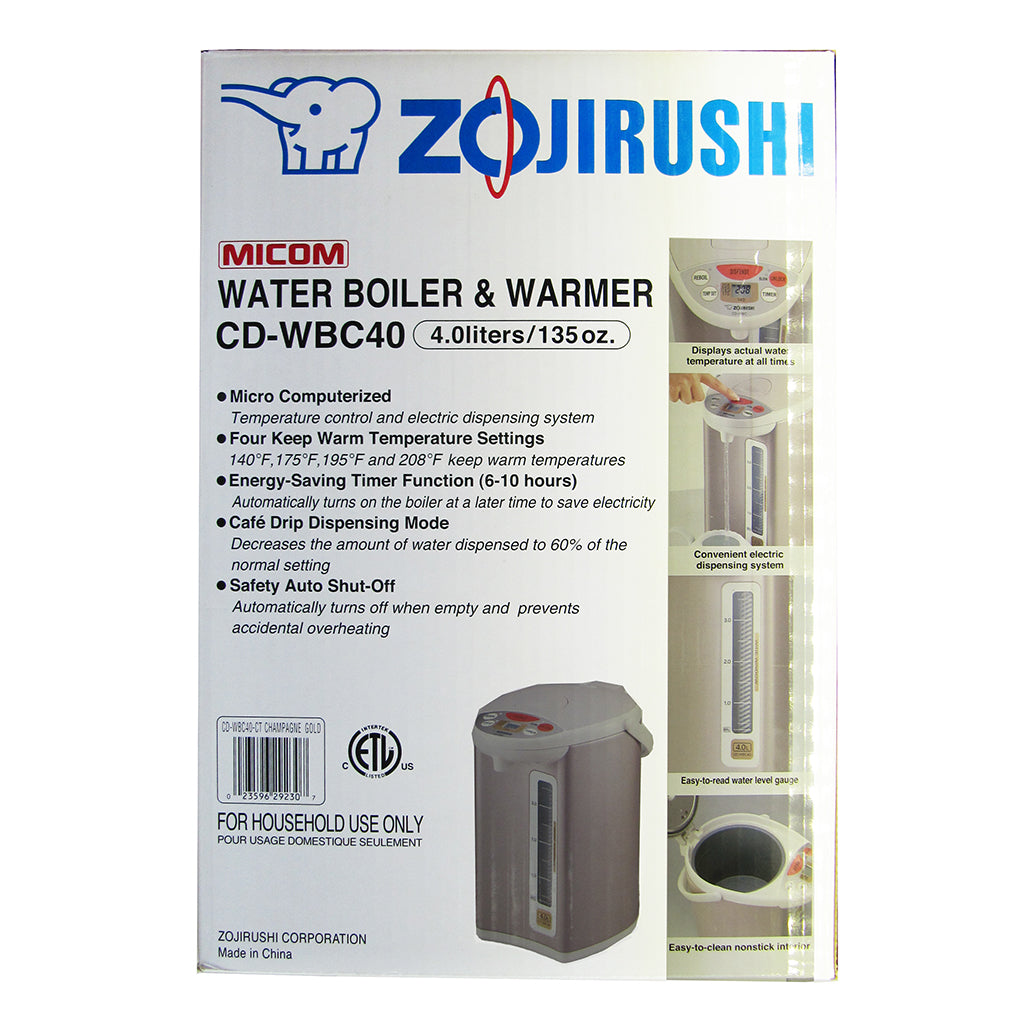4L Zojirushi Micom Water Boiler and Warmer
